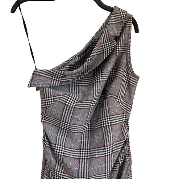 Anthropologie Maeve One-Shoulder Asymmetrical Slim Midi Dress Womens Sz 2 Black - Picture 6 of 13